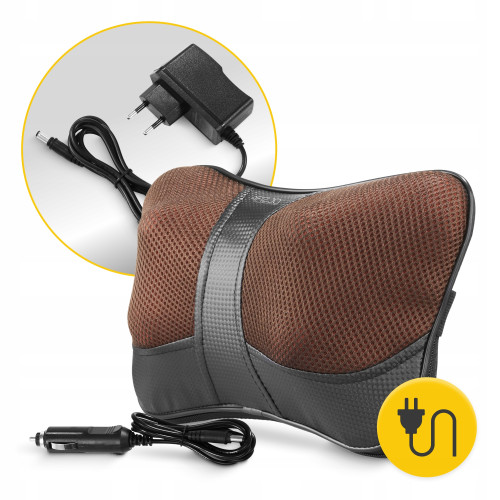 Массажная подушка  4FIZJO Shiatsu Ultra+ Brown - фото №2